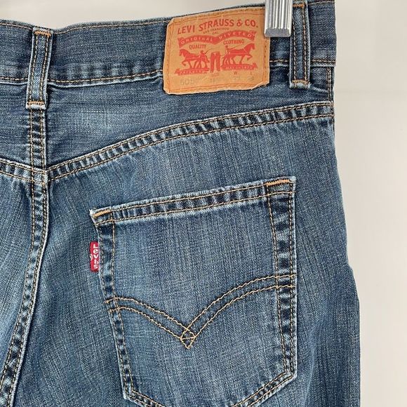 Levi's kids 505 Regular Fit Straight Leg Jeans - Picture 6 of 8